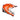 Acerbis Linear Crosshjelm Orange/Hvid