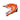 Acerbis Linear Crosshjelm Orange/Hvid