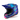 Alpinestars S-M7 Cast Crosshjelm Blå/Pink/Fluo Gul